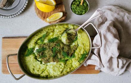 Fiskgratang Med Dillpesto380