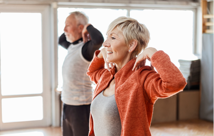 Exercise Class Couple