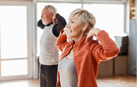 Exercise Class Couple