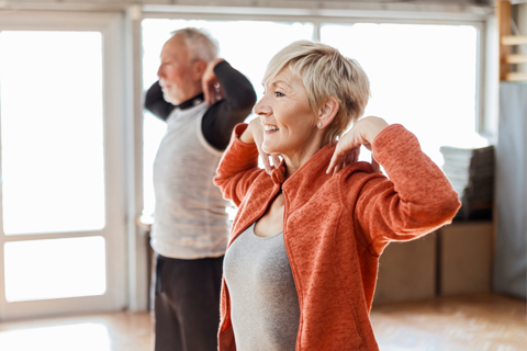 Exercise Class Couple