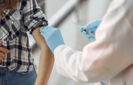 Person Getting Vaccinated