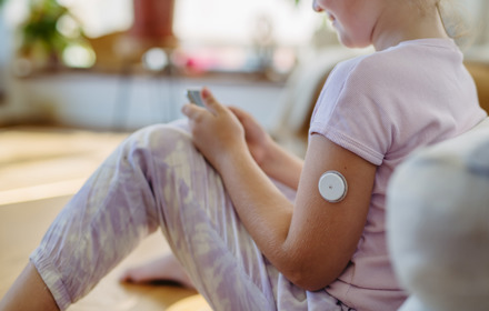 Girl Using CGM