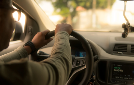 Person Driving Car