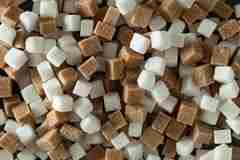 A selection of sugar cubes.