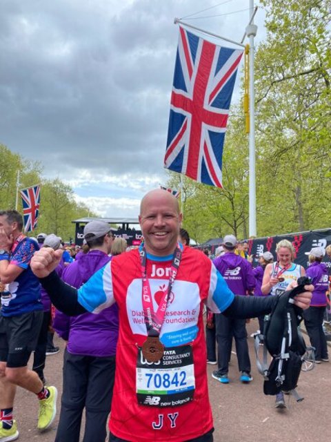 DRWF London Marathon 24 Runner Jon