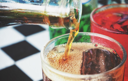 Soft Drink Cola Being Poured