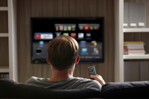Man Watching TV