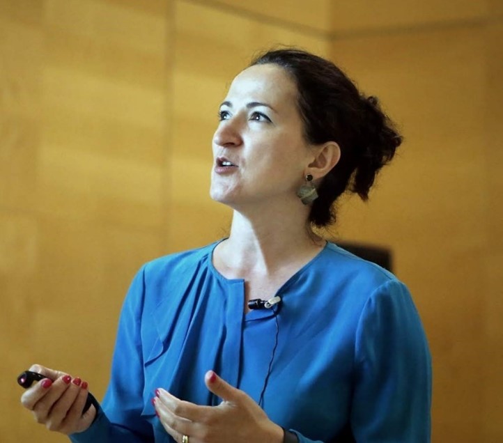 Professor Mirela Delibegovic delivering lecture