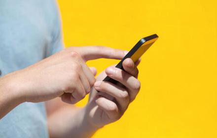 Person Using Phone