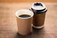 Coffee In Takeaway Cups