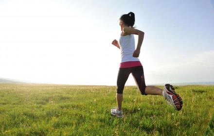 Person Jogging In Field