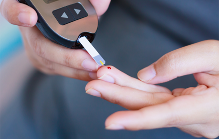 Blood Sugar Check Finger Prick 2 R