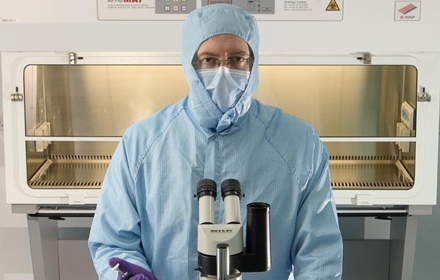 Professor Paul Johnson In Islet Isolation Facility