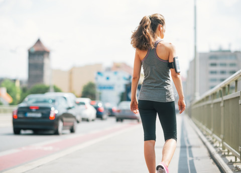 Woman Walking In The City