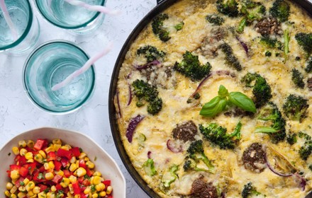 Italiensk Potatisfrittata Med Gronsakssalsa Foto Sanna Livijn Wexell Mathem 1344X13442