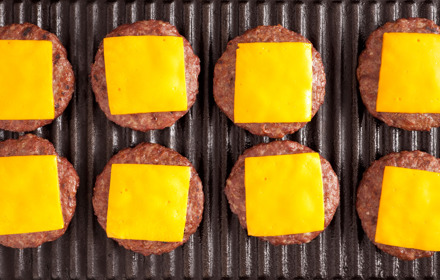 Cheeseburgers On A Grill