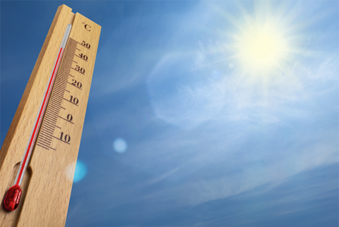 Thermometer On A Hot Day R