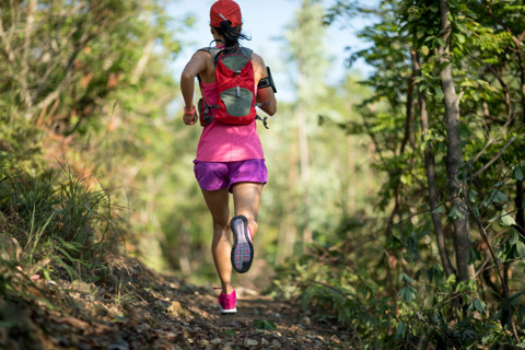 Woman Trail Running