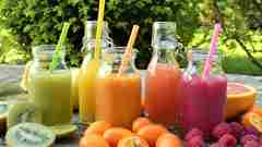 Various fruit juices. 