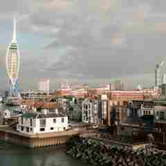 Portsmouth skyline with Spinnaker Tower