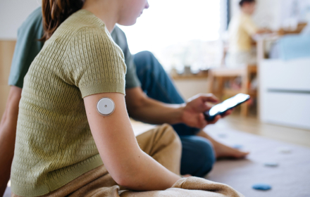 Girl With CGM On Her Arm Phone 1