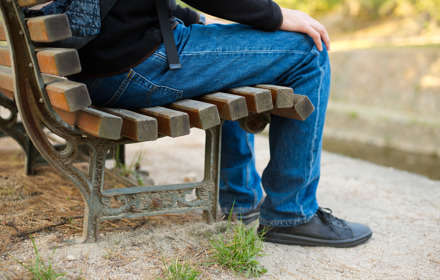 Sitting On A Bench